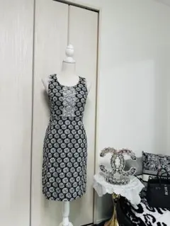 PAOLA FRANI 花柄 ノースリーブ ワンピース