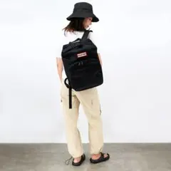 HUNTER❕ナイロン パイオニア ミディアム トップクリップ バックパック 黒のサムネイル