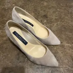 TALANTON スエード グレーベージュ パンプス