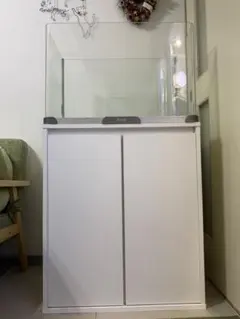 【引取限定】水槽 水槽台 セット 60×30×40 ホワイト 曲げ フレームレス