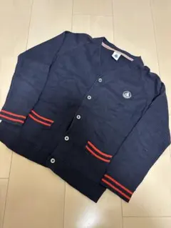 Petit Bateau ネイビー カーディガン 8ans 126cm