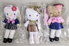 新品未使用タグ付ハローキティスタイルアップマスコット3個まとめて