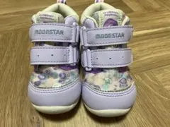 ムーンスター　ファーストシューズ　13cm キッズシューズ　　ラベンダー