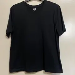 UNIQLO★【未着用】黒カットソー/M〜L