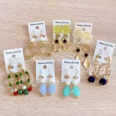 ハンドメイドアクセサリー　ピアス　まとめ売り