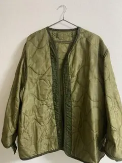 オリーブグリーン キルティングジャケット