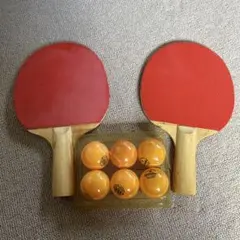 卓球ラケットとボール6個セット
