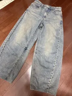 バレルレッグパンツ デニム