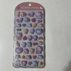 ハローキティ　コットンパフィーシール