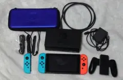 Nintendo Switch 本体青/赤 SDカード、ケース、Joy-Con付
