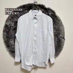 ●美品BUSINESS EXPERT BDシャツ　オフィスカジュアル　チェック柄