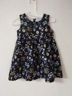 【petit main】ボタニカルワンピース 90