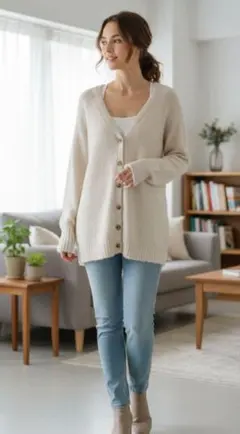 週末限定セール中！mily bilet バッククロス ニットカーディガン