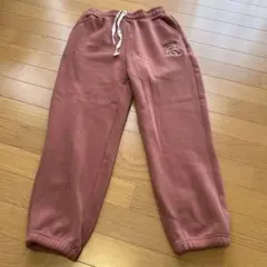 スウェットパンツ　裏起毛　くすみピンク
