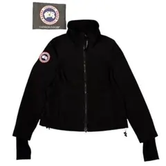 CANADA GOOSE ブラック スタンドカラー ジップジャケット