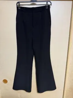 GU ストレッチフレアパンツ ブラック Mサイズ