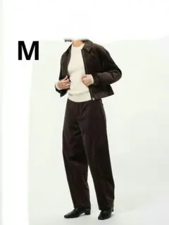 コーデュロイカーブパンツ ワイドパンツ