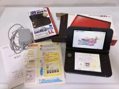 Nintendo 3DS LL レッド ✖︎ ブラック 元箱付き 付属品充実