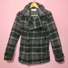 美品 HARE ハレ メンズPコート チェック柄