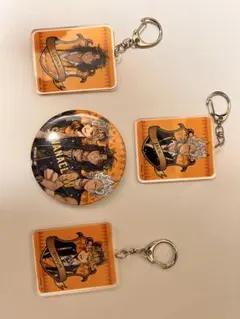 ディズニーツイステッドワンダーランド サバナクロー寮の三人のキーホルダーとバッジ