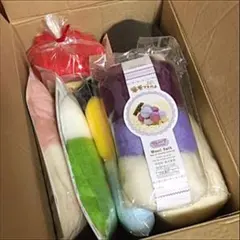 羊毛フェルトいろいろセット(フェルト羊毛、キット、小道具など)