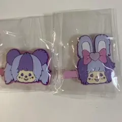 しなこ✖️もんちっち　ラバー前髪クリップ475