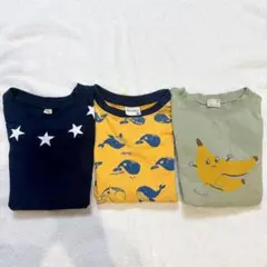半袖 Tシャツ 3枚セット 100 プティマイン ブルーマート 夏服 まとめ売り