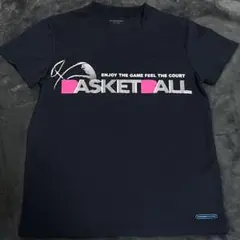 美品 バスケウェア スポーツ Tシャツ ネイビー 中古品