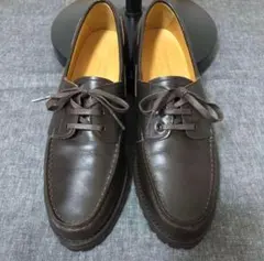 室内試着のみ ヒロシツボウチ EDFICE　デッキ　ローファー　WH