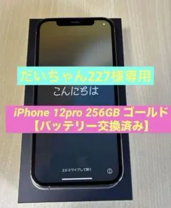 Apple iPhone 12pro 256GB 【バッテリー交換済み】