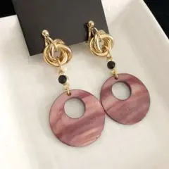 No.107◆round pink shell