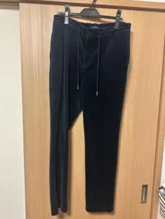 ベロアパンツ　メンズ　ネイビー　trans continents