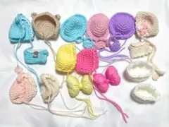 ぬい服 ボンネット、服、リボン、アクセサリー 等 訳ありまとめ 20点セット