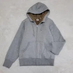 UNIQLO ユニクロ メンズ ボアパーカー グレー Mサイズ　秋冬　カジュアル