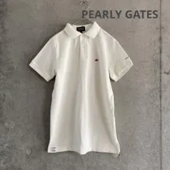 パーリーゲイツ　レディース　ポロシャツ　半袖　日本製　サイズ1 白