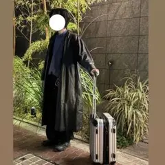 古着 ブラックレザー ロングコート