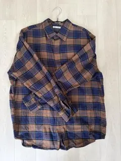 美品★GU men's フランネルシャツ①