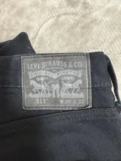 LEVI'S 511 ブラックデニム W36 L32