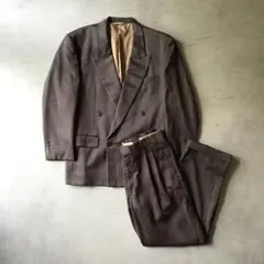90s 豪華5点セット✨セットアップスーツ ネクタイピンズ セージ 
