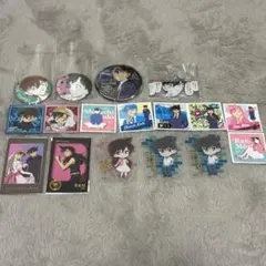 名探偵コナン　公式アプリ　缶バッジ　工藤新一　毛利蘭