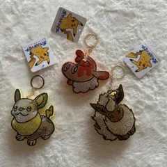 ポケモン ビーズ装飾キーホルダー 4個セット