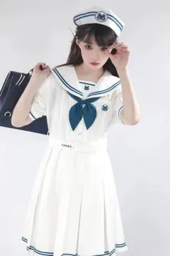 ★新品★セーラー風 ロリータ ワンピースセット 清楚系 可愛い