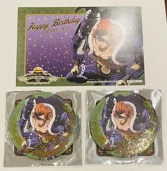 ONE PIECE バースデージュエリー缶バッジ　10月　ポストカード　ドレーク
