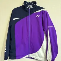 ★最終値下げ！YONEX 紫 カプセルウォームアップジャケットSレディース