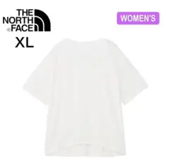 【新品】XL ノースフェイス S/SラウンドヘムビッグTee レディース 白