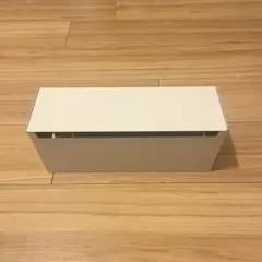 【無印良品】スチールタップ収納箱フラップ式・ホワイトグレー