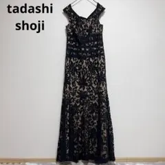 極美品】タダシショージ レース切替ワンピース ドレス ネオプレン