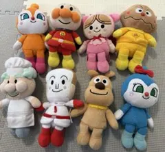 アンパンマン　ぬいぐるみ　セット　ドキンちゃん　コキンちゃん