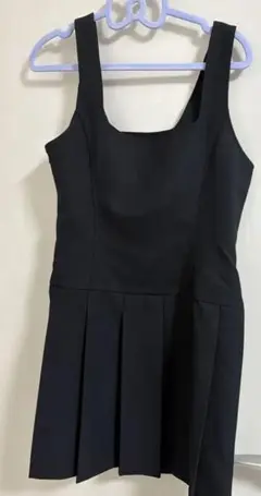 GU ジャンスカ プリーツ 黒 Lサイズ サイドファスナー