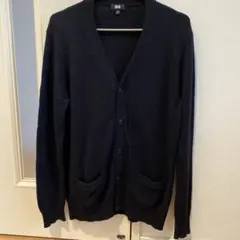 UNIQLO ユニクロ　プレミアムラムVネックカーディガン ネイビー